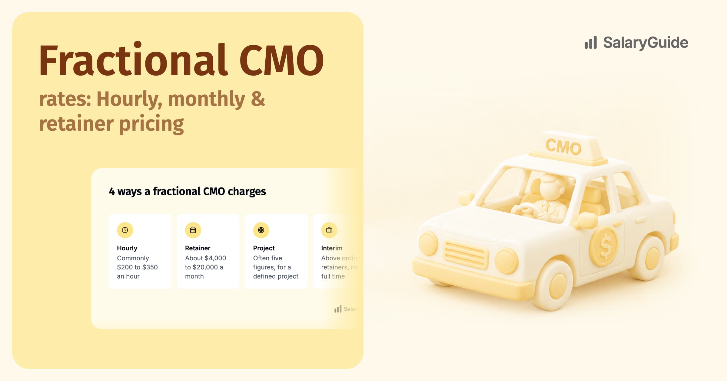 SalaryGuide cover image for the guide to fractional CMO rates.