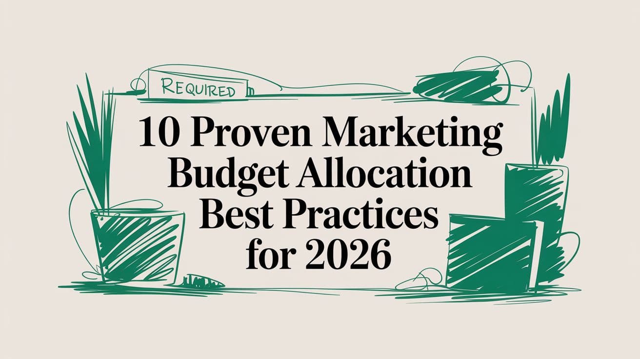 10 Proven Marketing Budget Allocation Best Practices for 2026