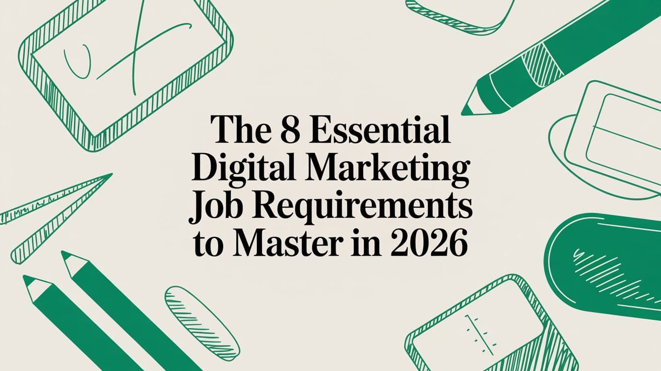 The 8 Essential Digital Marketing Job Requirements to Master in 2026