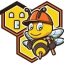 Bee roofing and exteriors logo