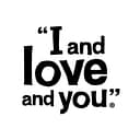 "I and love and you" pet logo